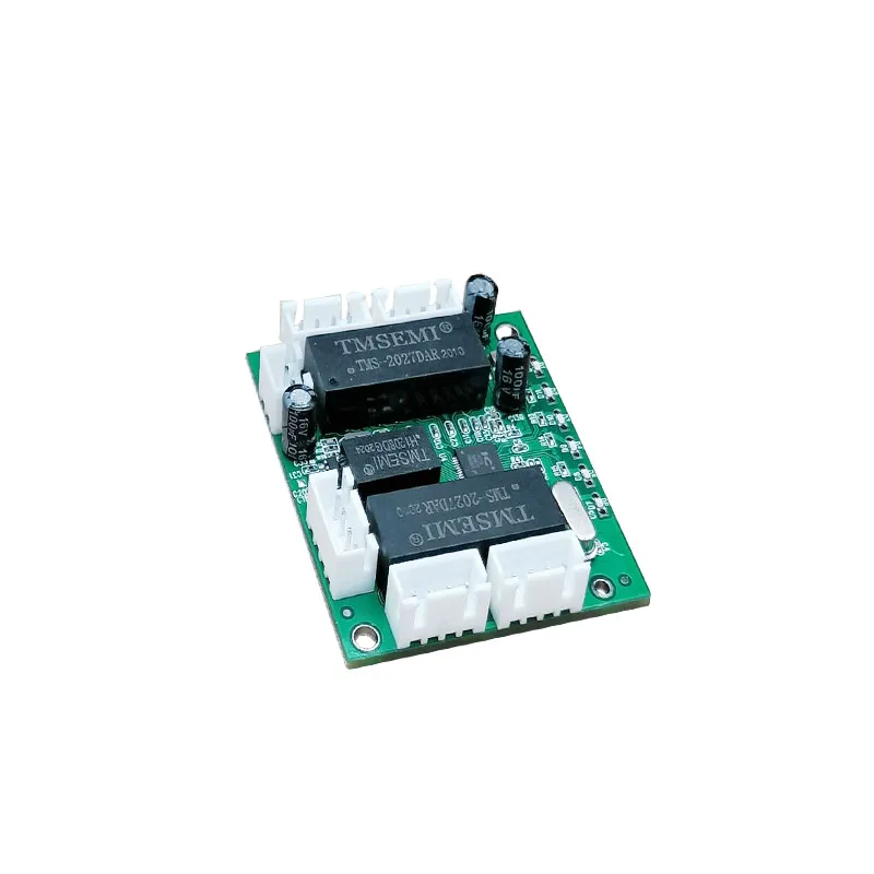 Mini microswitch module advertising machine camera wired transmission 5V-12V 5-port Network extension shunt