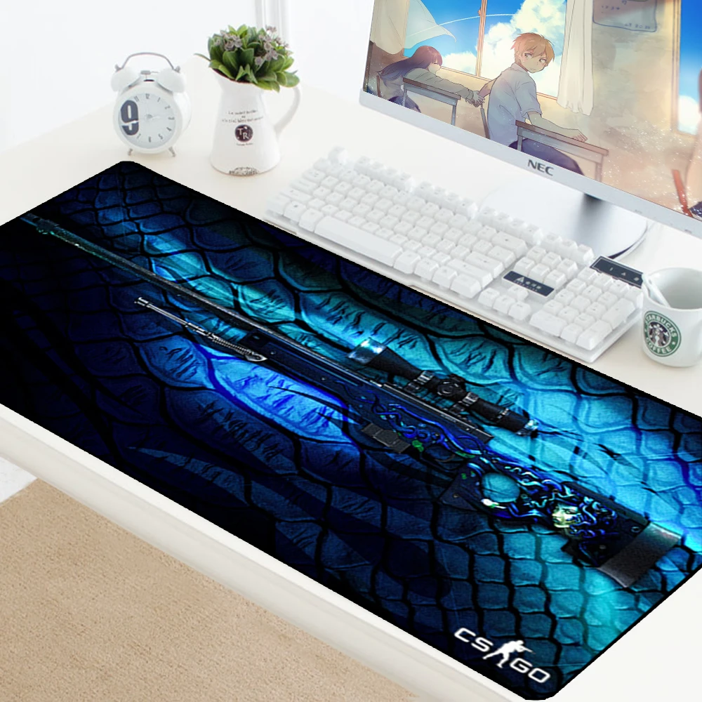 CS GO Custom Large Mouse Pad Speed Keyboards Mat Rubber Gaming Mousepad Desk Mat For Game Player Desktop PC Computer Laptop Csgo