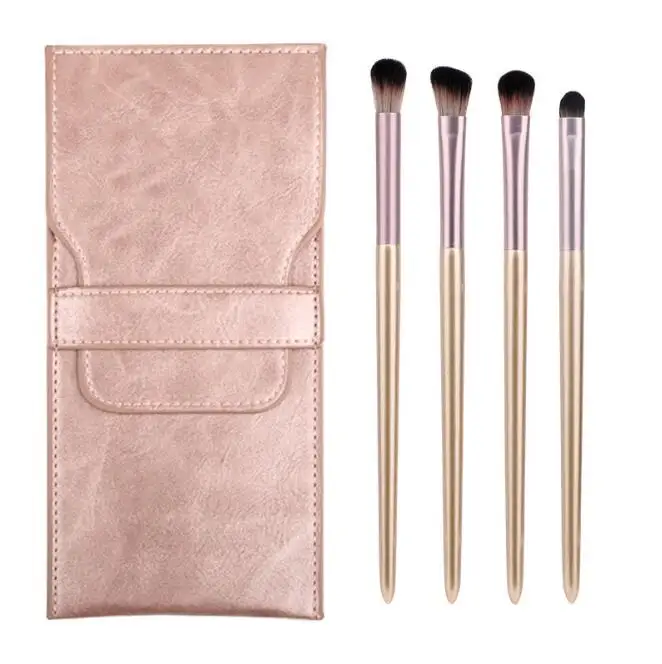 

30Set/Lot 4Pcs/Set Portable Small Grape Eye Shadow Dye Makeup Brush Soft Fiber Hair Cosmetic Beauty Tools HA2459