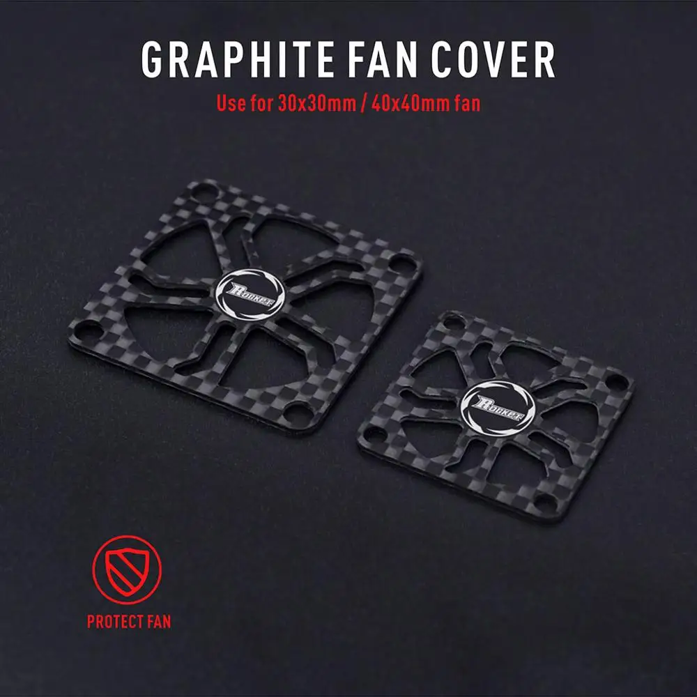 Rocket Koelventilator 30Mm 40Mm Carbon Cooling Fan Cover Voor Rc Motor Esc Koelventilator Beschermhoes Guard