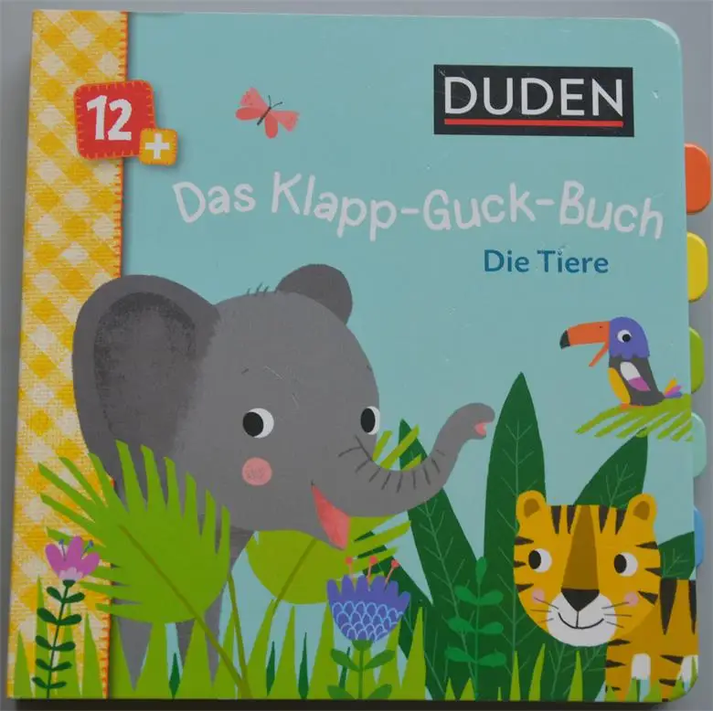 

Parent child kids baby Early education German learning story reading lovely picture pocket 3D cardboard book Age 2 and up