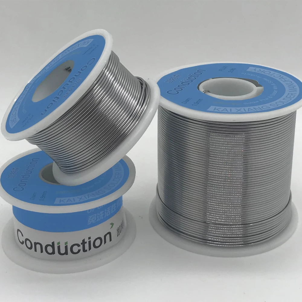 High Quality Rosin Core Solder Wire 0.8/1.0/1.2mm FLUX 2.0% 45FT Tin Lead Tin Wire Melt Rosin Core Solder Welding line Roll 500g