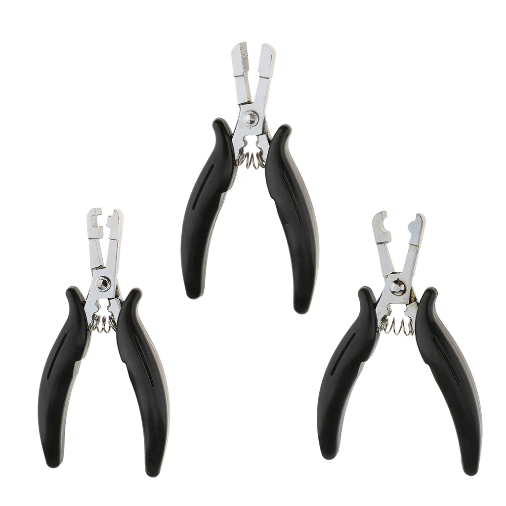 Feather Hair Extensions Pliers for Micro Rings and Fusion Glue Bond Removal Tool