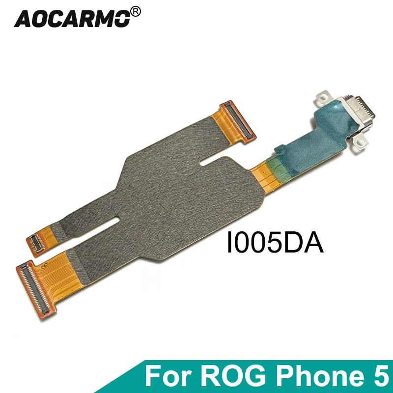 Aocarmo For ASUS ROG Phone 5 I005DA ROG5 Type-C USB Charger Dock Charging Port Connector Flex Cable Replacement Part