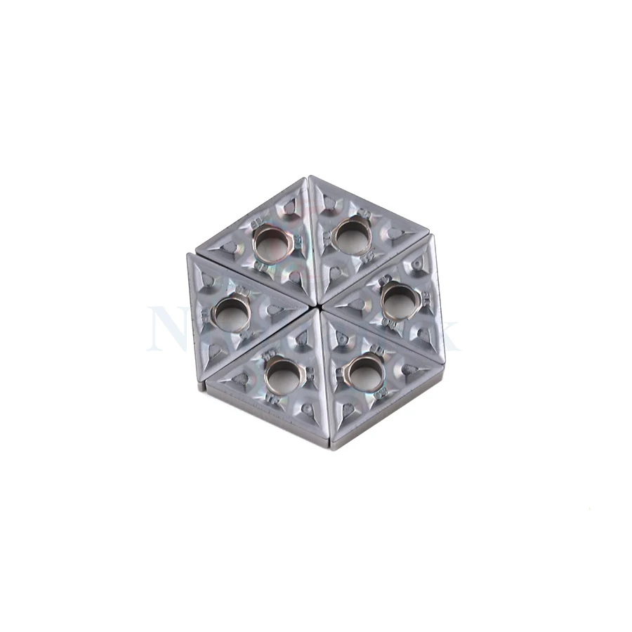 10 Chiếc TNMG160404 TF IC907 TNMG160404 TF IC908 Bên Ngoài Dụng Cụ Xoay Chịu Mài Mòn Carbide Lắp Hoàn Thiện Tiện Bằng Máy CNC Kim Loại dụng Cụ