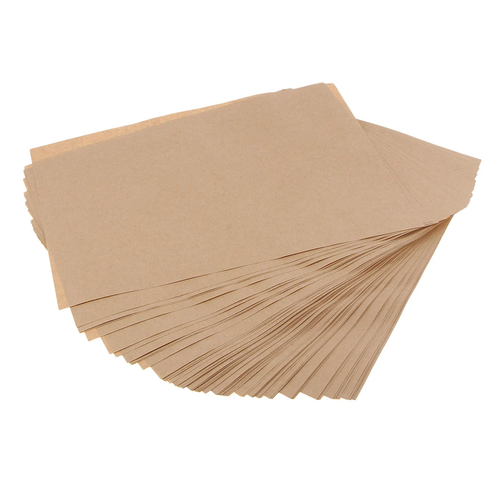 100 Sheet 29.7x21x1.5 cm A4 Brown Kraft Paper Eco-friendly Blank Kraft Paper