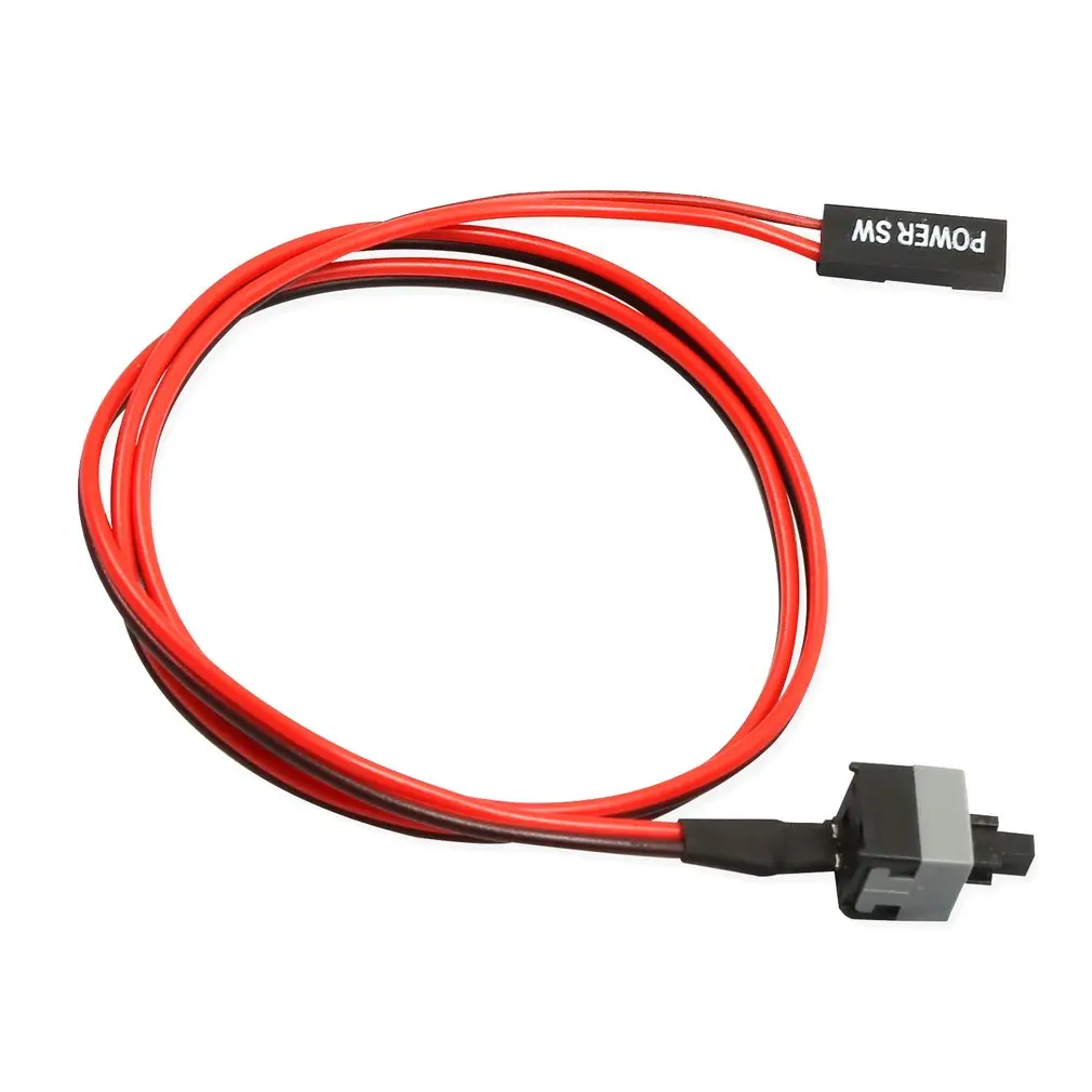 2-pin SW PC Power Cord On/Off Button Switch Wire Restart Switch Mining Equipment Easy To Install Power Switch 50CM