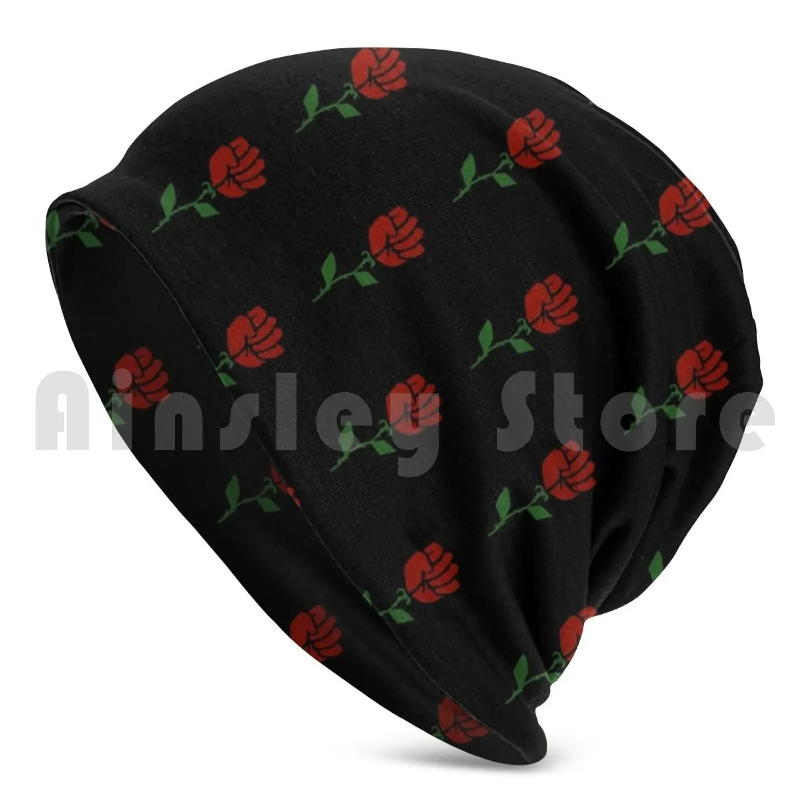 Labour Rose Fist Political Solidarity Democratic Socialist Socialism Beanies Pullover Cap Comfortable Democratic