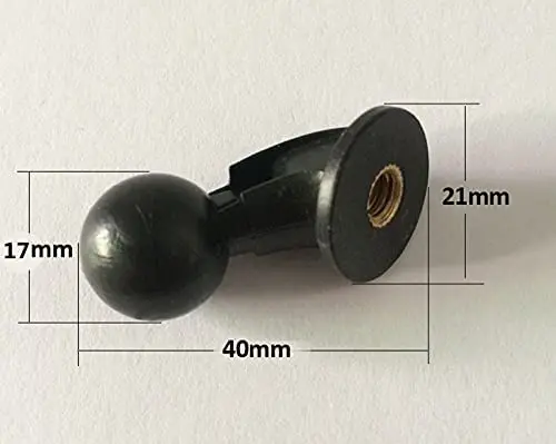 Parafuso adaptador para tripé, suporte giratório com esfera de 1/4 polegadas para selfie, cabeça do telefone almofada tablet, clipe de braçadeira, 2 pacotes