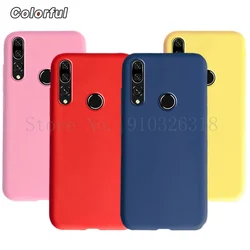 candy color silicone case for huawei p smart z plus 2018 2019 cute soft tpu phone back cover psmart P Smart 2019 coque funda