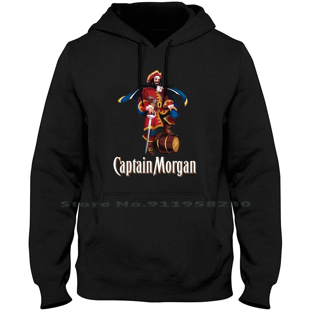 The Captain Morgan Men Women Hoodie Sweater 6XL Big Size Cotton Captain Brewery Morgan Design Organ Drink Wine Sign Rum Ink