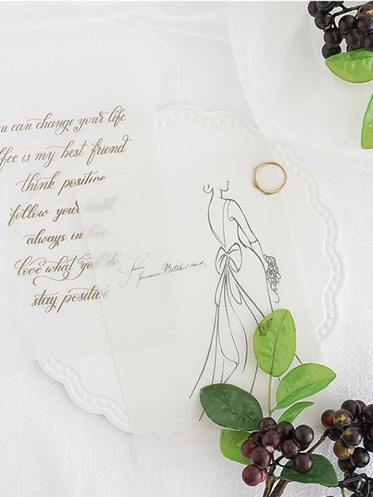 Ins Stijl Fotografia Props Transparante Boter Papier Achtergrond Decoratie Accessoires Fotografie Achtergrond Voor Sieraden Schieten