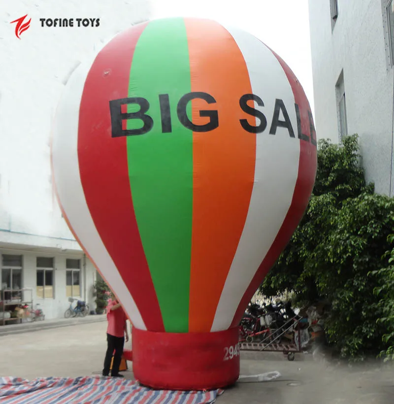 3-10m High Advertising Inflatable Ground Balloon with Customized Brand printing