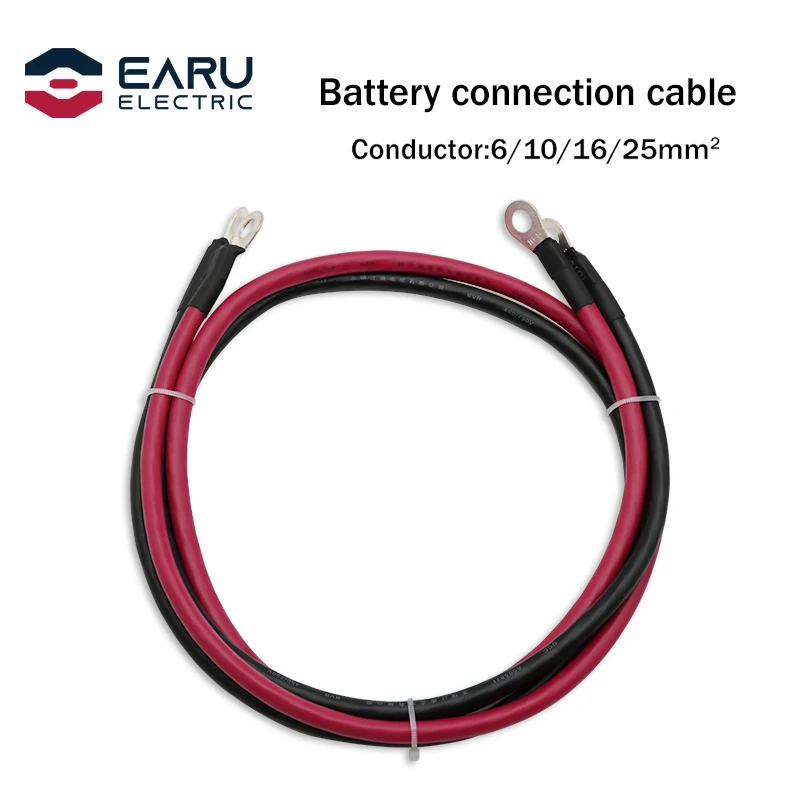 

Battery Connection Cable High Current Copper Wire With Lug Car Inverter Wire UPS Battery Series Parallel Connec with Terminals