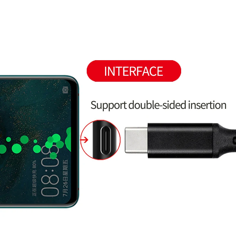 كابل بيانات من النوع c إلى النوع c 100W 5A ، شحن سريع ، USB c ، ذكر إلى ذكر ، للكمبيوتر اللوحي والقرص الصلب