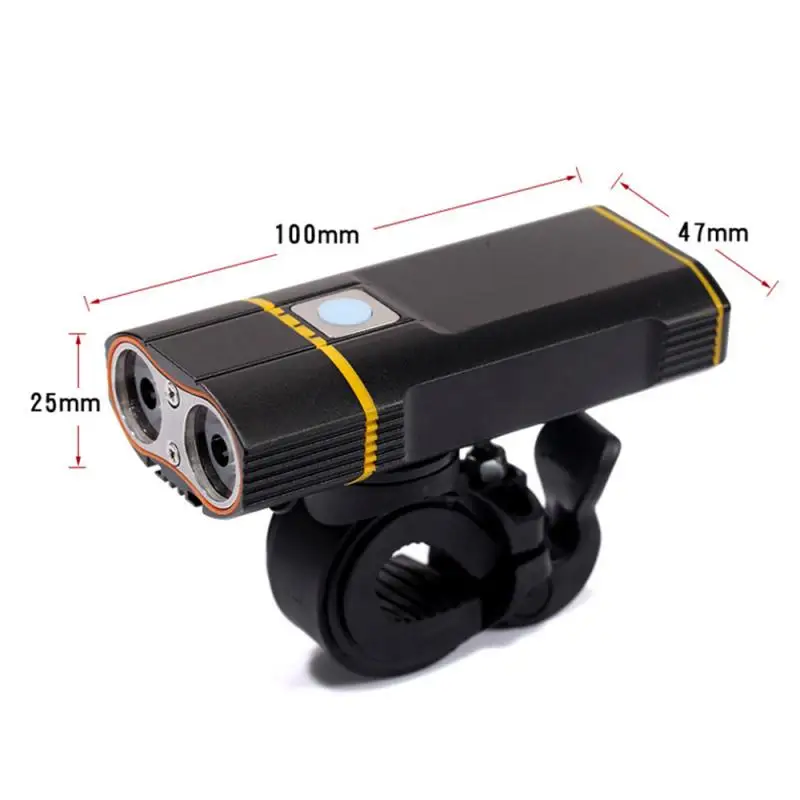 LED 600LM Bicycle Headlight 5 Mode USB Rechargeable 4400mAH Waterproof Night Cycling Lamp Bike Front Light accessories