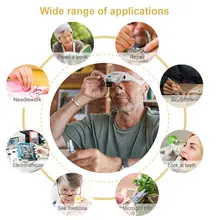 LED Magnifier Glasses with 5 Lenses #6