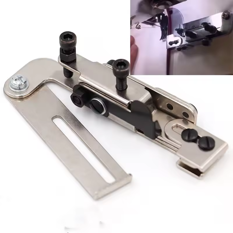 Upper Zipper Presser Foot Lockstitch Flat Bed Sewing Machine Zipper Guide Gauge