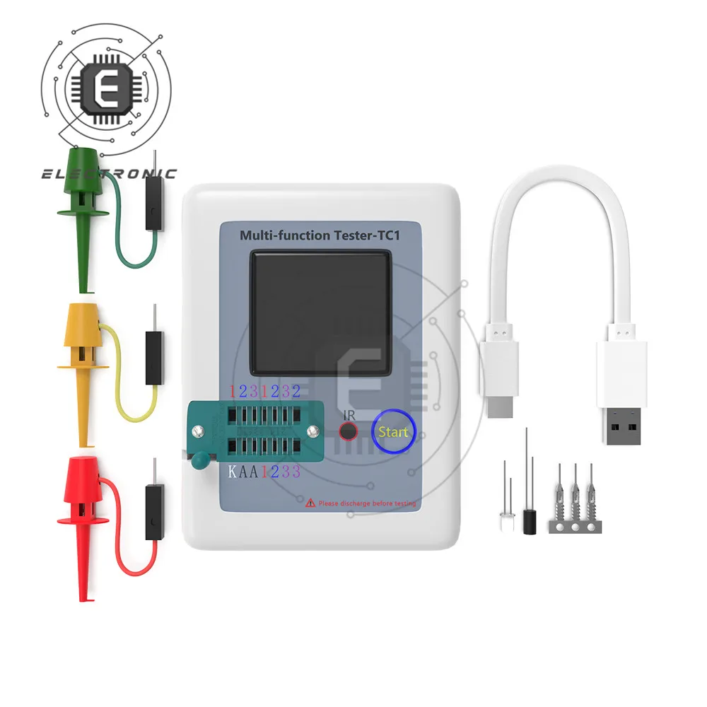 

LCR-TC1 3.5inch Colorful Display Multifunctional TFT Backlight Transistor Tester Multimeter Capacitor Resistor