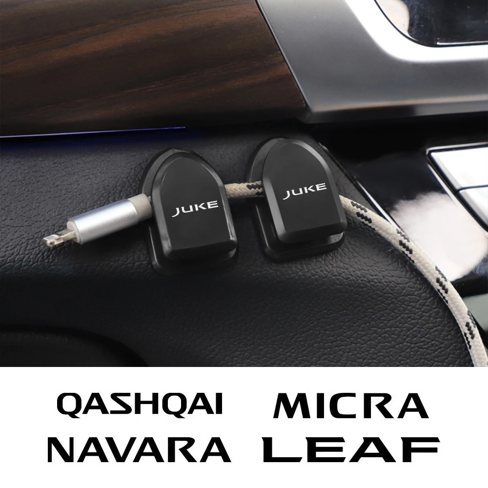 4PCS Car Hooks Accessories For Nissan Qashqai Juke Micra Leaf Navara 370Z Pathfinder Nv200 Serena Kicks 350Z Elgrand Versa Titan