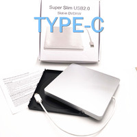 External TYPE-C USB Enclosure Case for Apple MacBook/MacBook Pro/iMac 9.5mm and 12.7mm SATA Connection SuperDrive DVD