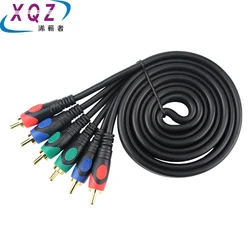 Ypbpr cable for blue ray dvd cable res green blue male to male video cable RGB for TV cable pure copper double shield