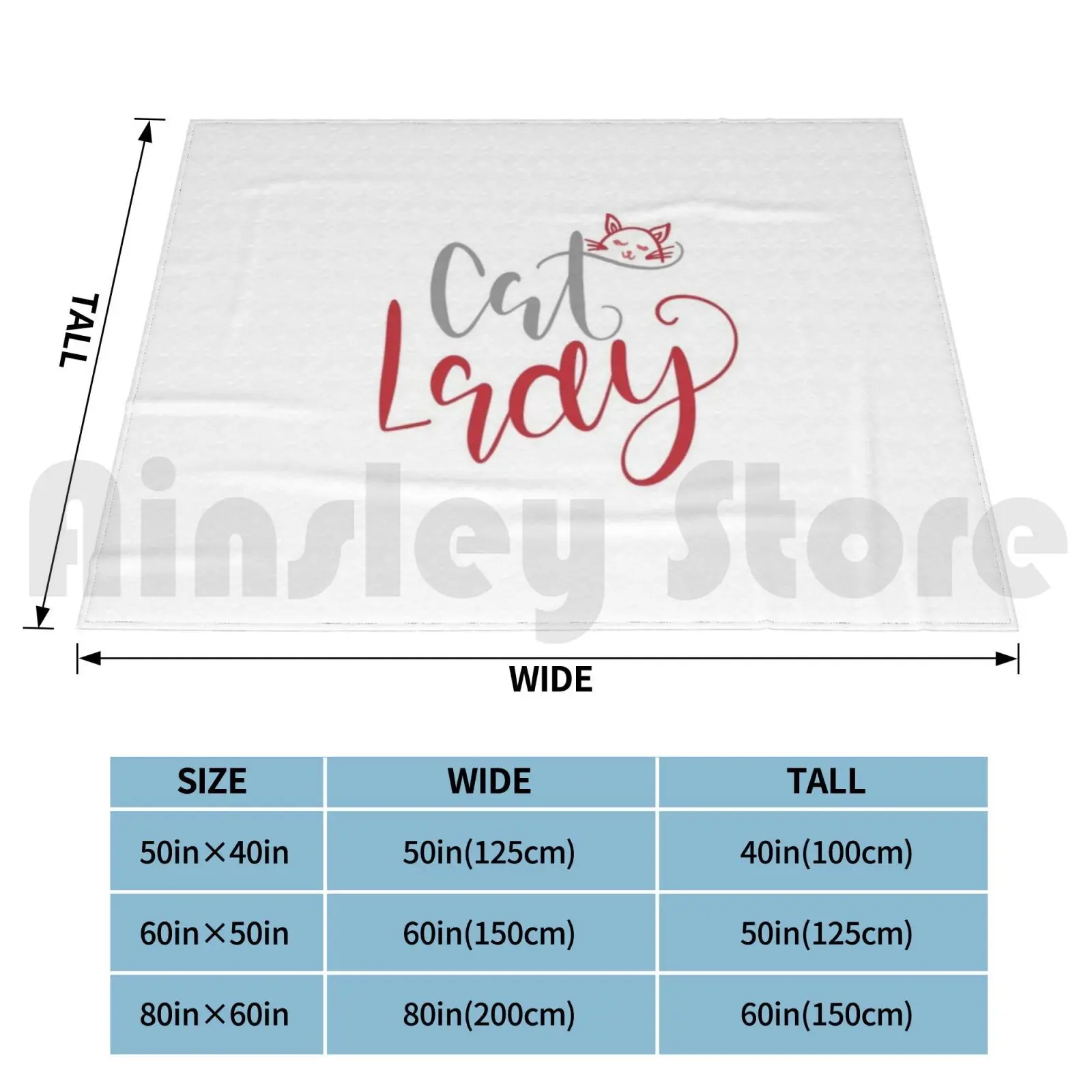 Cat Lady-Femme À Chat Blanket Fashion Custom Chat Lady Womens Miss Chaton Chatte Animal Personnalisé Original