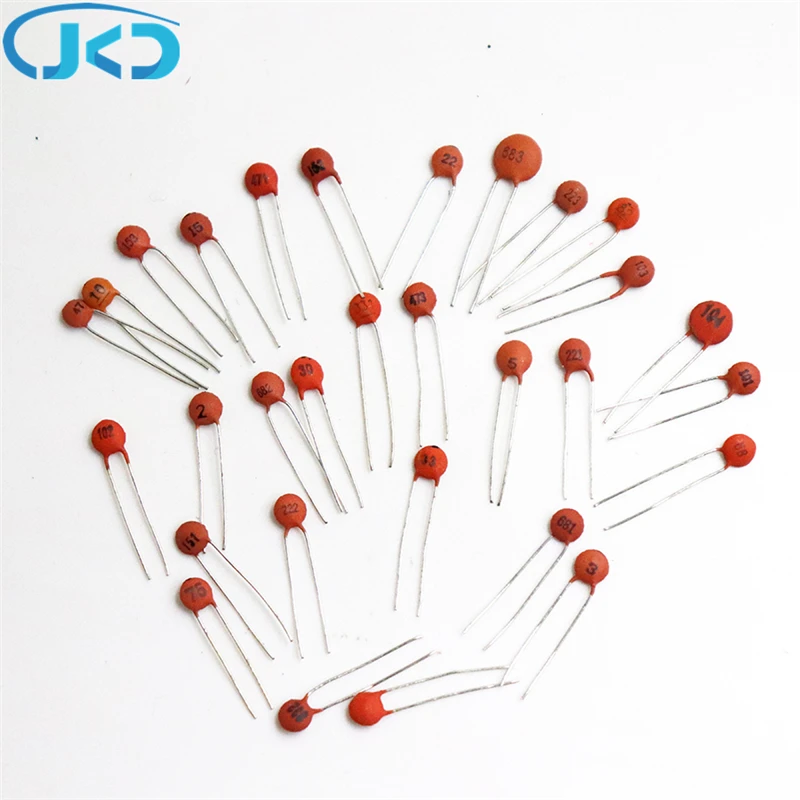 300pcs 30value 50V Ceramic Capacitor Assorted kit Assortment Set 30value*10pcs=300pcs
