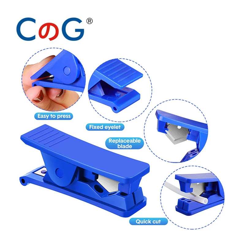 CG Mini 304 Stainless Portable Pipe Cutter Blade For Pneumatic Tube Nylon PVC PU Cutting Tools 3D Printer Parts PTFE Tube Cutter