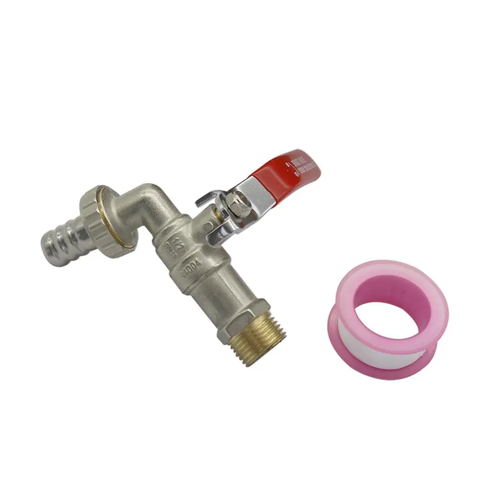 

Metal 1/2" Male Thread Water Faucet Garden Irrigation Replacement Valve Fitting Parts Washing Machine Water Control Valve 1 Set