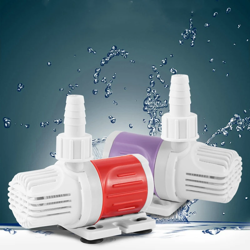 Dc 12v bomba de água com controlador aquário tanque de peixes reef tanque lagoa bomba silenciosa bombas submersíveis 12v 20w energia solar