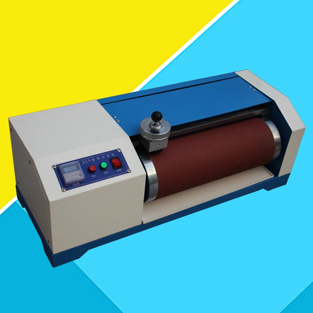 Abrasion Testing Machine Rubber Shoe Soles DIN Abrasion Tester Electric Belt Sole Rubber Rotating Roller Wear Tester