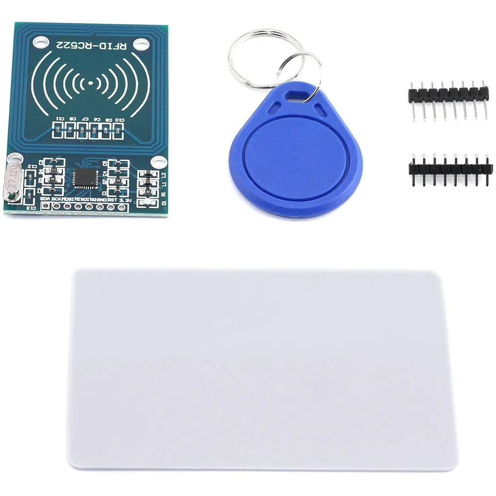 Mifare-Kit de tarjeta de inducción RFID MFRC-522 RC522 RF IC, módulo con tarjeta blanca S50 y llavero para Arduino Raspberry Pi