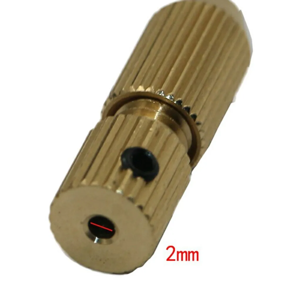 2.3mm Brass 2.35mm Drill Chuck Electric Motor Shaft Clamp Fixture Chuck 0.8mm-1.5mm Drill Bit With Small Wrench