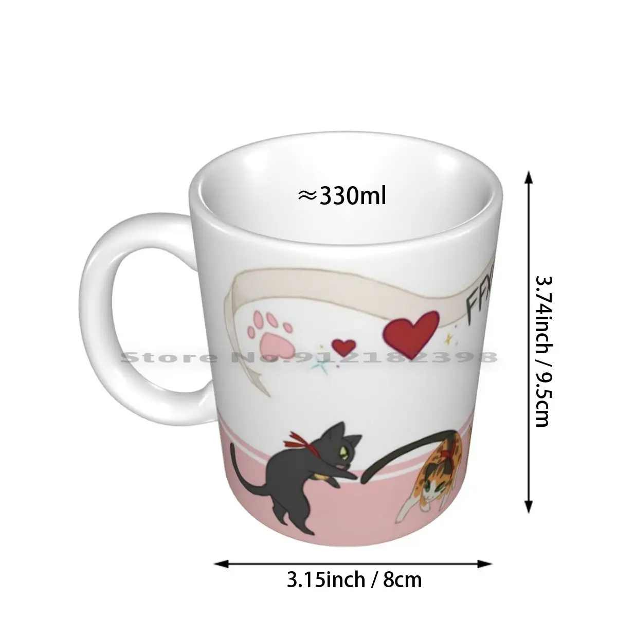 Ffxiv Cats! | Pink Ceramic Mugs Coffee Cups Milk Tea Mug Ffxiv Final Fantasy Xiv Ff14 Final Fantasy 14 Cat Kitten Cute Silly