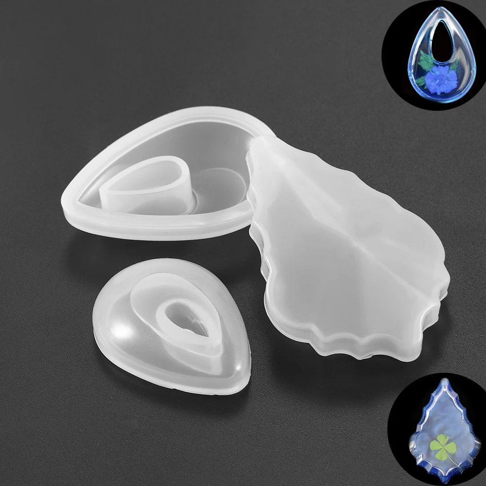 1Pcs Water Drop Silicone Epoxy Resin Molds Crystal Bracelet Pendant Jewelry Mould Casting Necklace Tools For DIY Jewelry Making