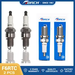 2 Pack Spark Plug Torch F6RTC Replace for Stens 131-039 MTD 751-10292 VOLVO 1367528 RENAULT 7701414031 MITSUBISHI MS851218