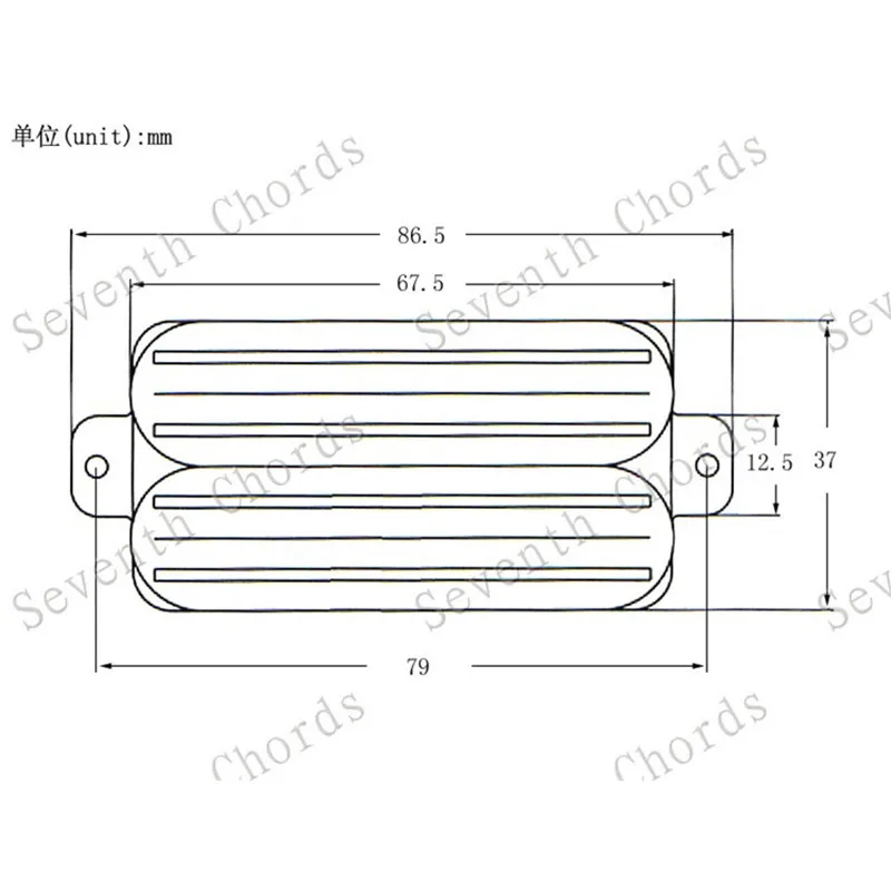 1 Pcs Hot Rail 2-Dual Blade Electric Guitar Humbucker Pickups 4 Wire Pickup 4Color Guitar Parts Accessories