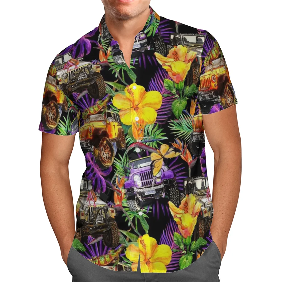 

Hawaii Shirt beach Summer Fashion Short sleeve Printed 3d Mens Shirt Harajuku Tee hip hop shirts drop shipping 06