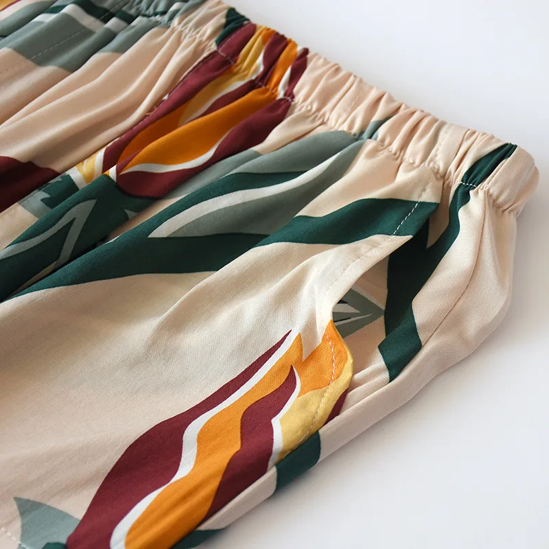 Neue Damen-Kunstbaumwollhosen, mehrfarbig, große Größen, Frühling und Sommer, schmal geschnittene Hosen, dünn, können auch draußen getragen werden, klimatisiert. – Detail 11