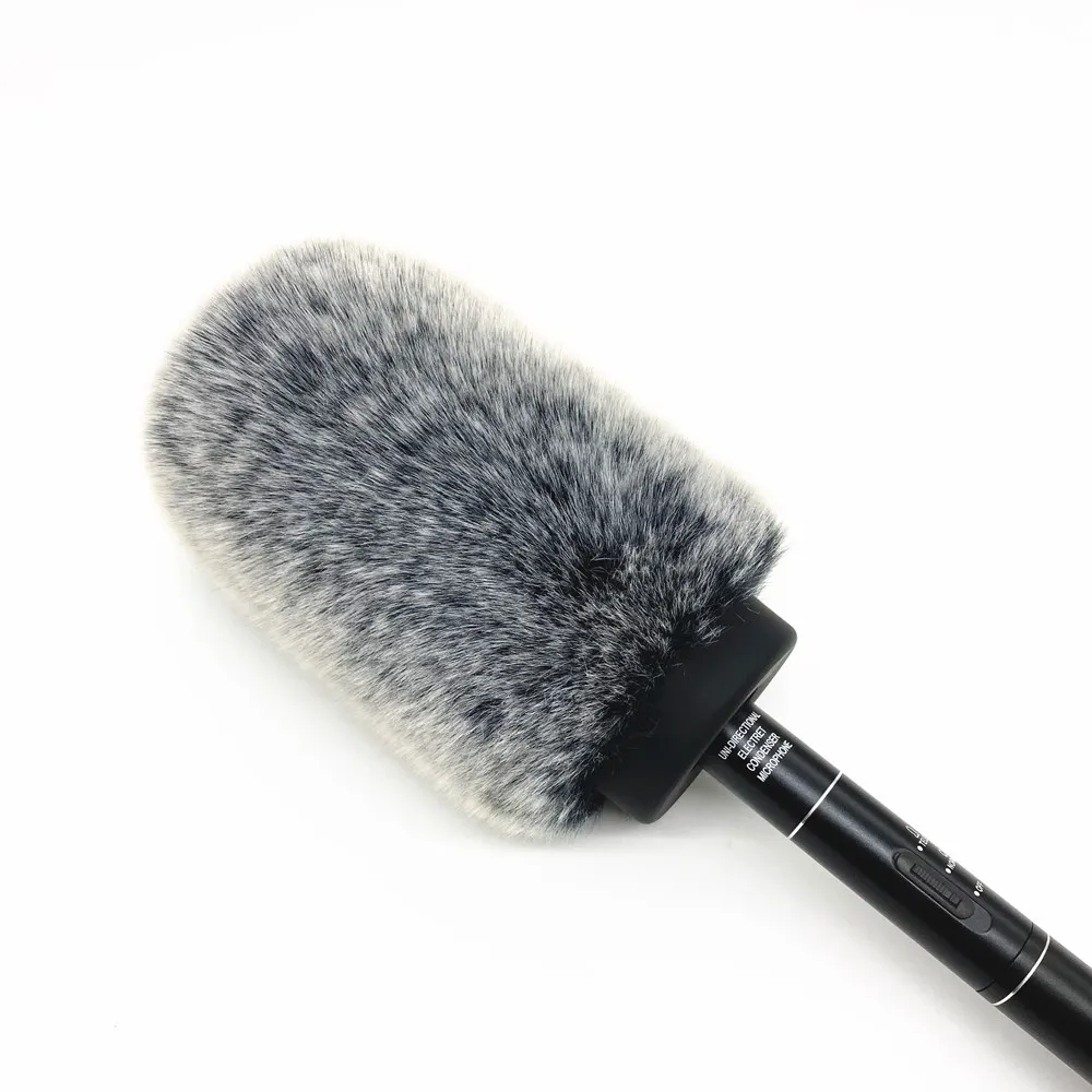 Blue Mantis Pop-Filter Windschutz aus Kunstfell für Rode NTG3 ME66 MKH416 418 und Sony 670 678 – Detail 5