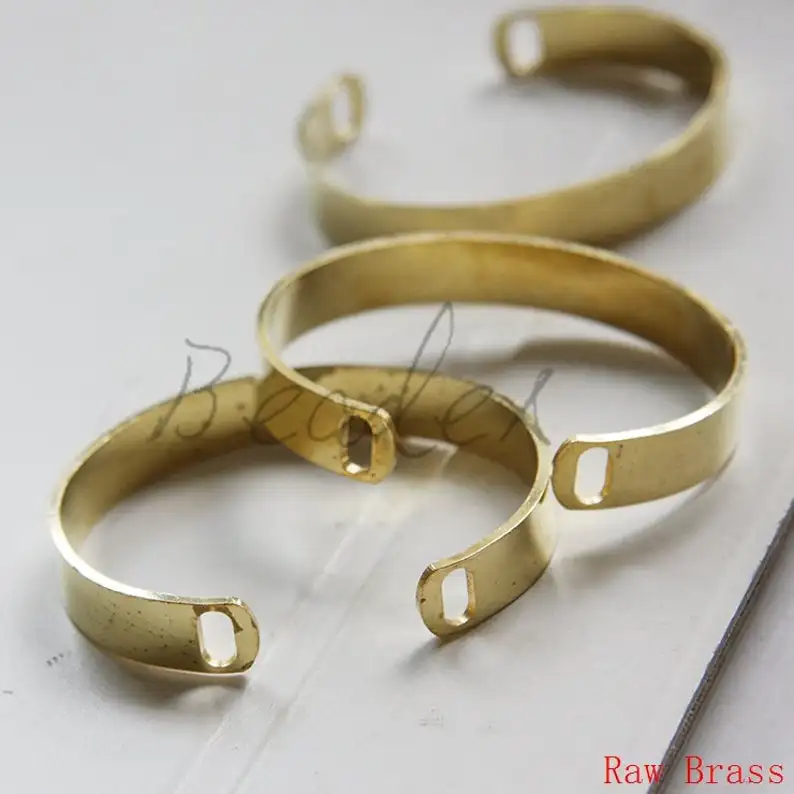 DIY Supply-Solid Brass Finding Cuff Bangle Accessories - 60x50mm (3289C)