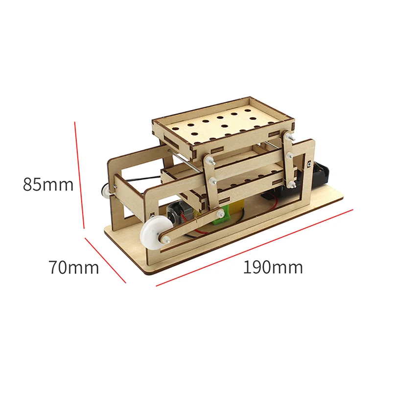 DIY Electric Wooden Sieve Model Student Technology Making Inventions Scientific Laboratory Equipment Science Educational Toys