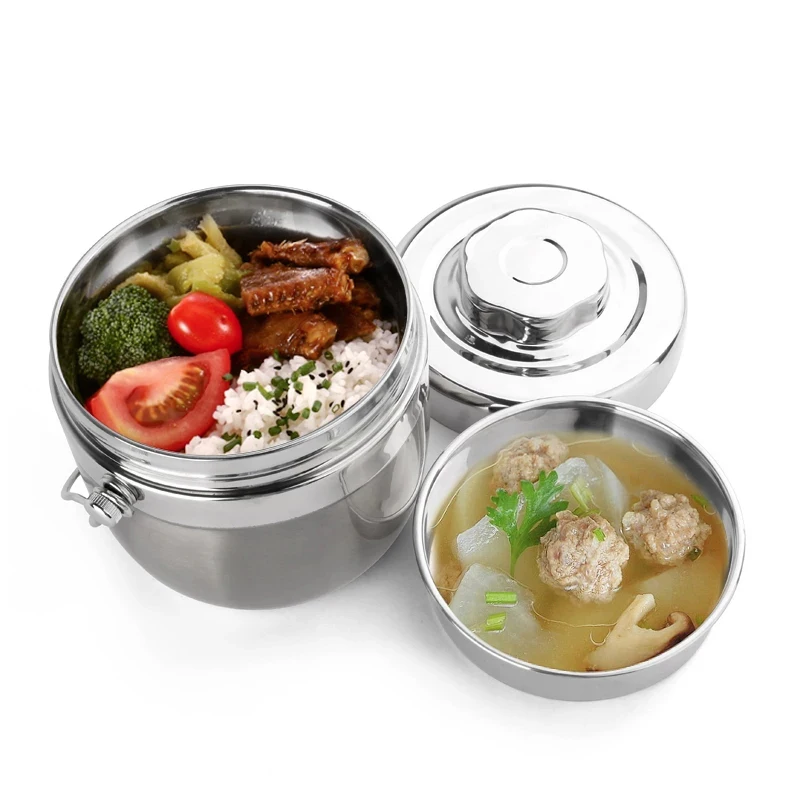 Portable Bento Box Lunch Box With Compartments Food Thermal Jar Stainless Steel Insulated Lunch Box Thermos Bag Food Container