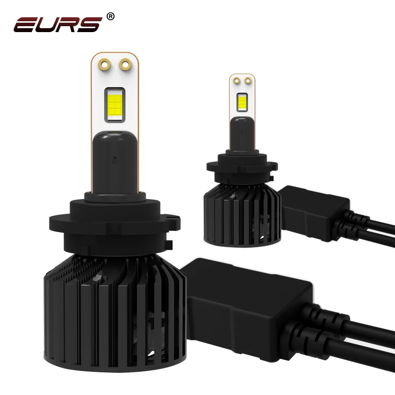 EURS LED H7 H4 Car LED Headlight Bulbs H1 H11 H8 H9 9005 9006 9012 Hi/Lo Beam 90W 18000LM 6000K Auto Headlamp Car accessories