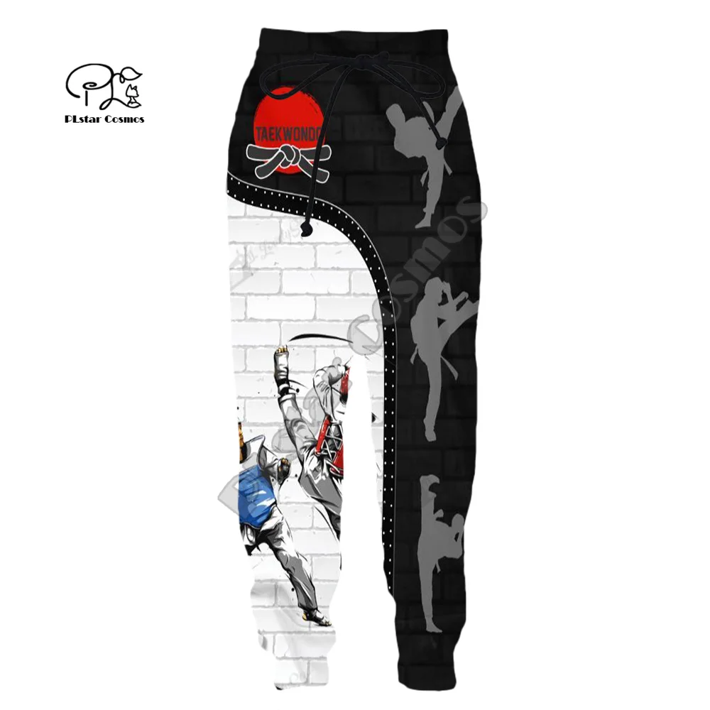 Cosplay Martial Arts Sports Taekwondo Sportswear Men/Women Streetwear 3DPrint Harajuku Casual Jogger Sweatpants Trousers Pants 7