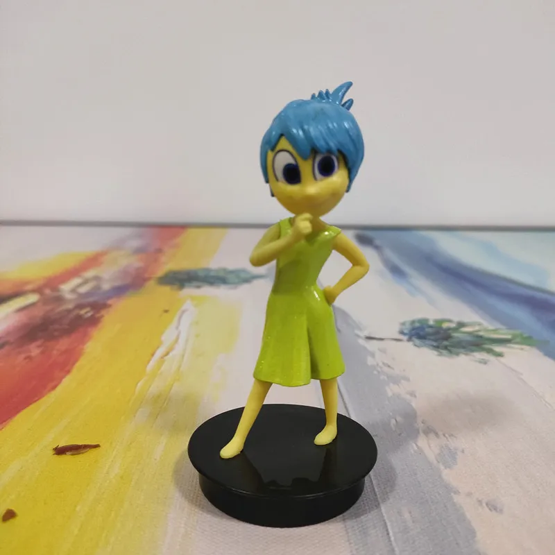 Inside Out Joy Cartoon PVC Figure Toy Dolls 9cm