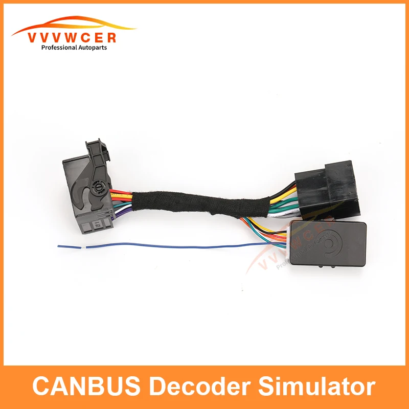 

RCD330 Plug&Play ISO Quadlock Adapter Cable CANBUS Decoder Simulator For VW Golf 6 Jetta MK5 MK6 Passat Polo Vento