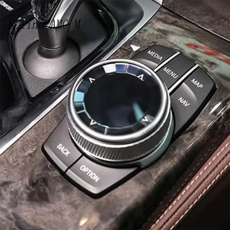 Car Styling crystal Multimedia Buttons switch Knob Cover Sticker for BMW 5 6 7 series G30 G38 G32 X3 G01 X4 G02 Auto Accessories