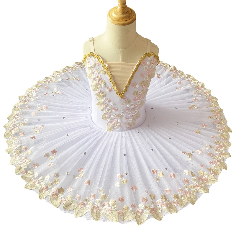 Professional Ballet Tutu Girls Platter Pancake Tutu Ballerina Party Dress Adult Women Child Kids Ballet Dance Costume